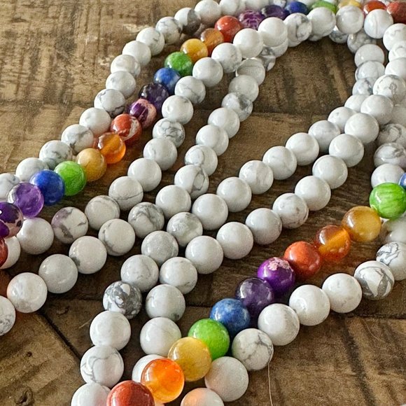 Howlite Chakra Bead Bundle Set - Picture 5 of 7